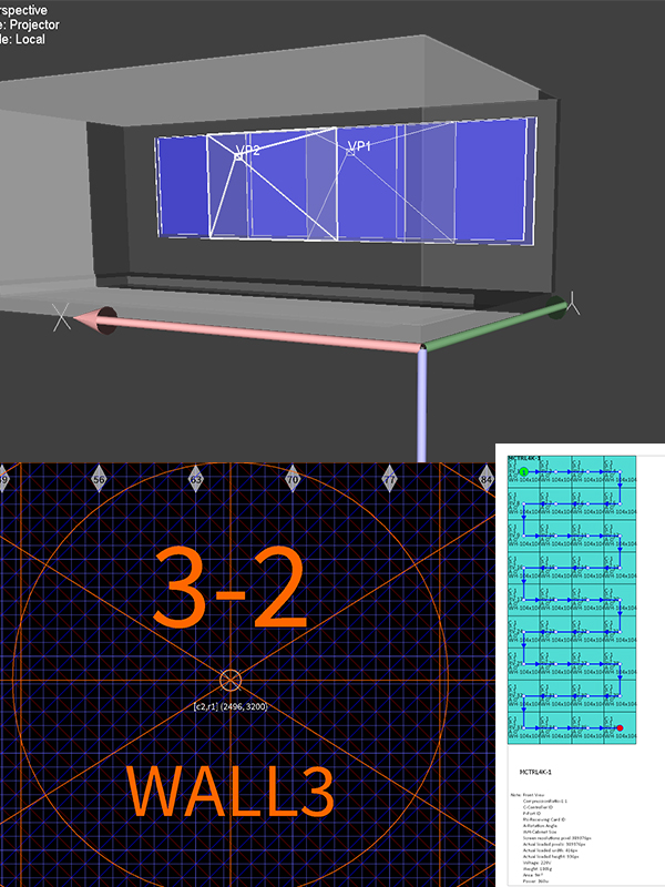 Etude, calculs, simulation, projection, 3D