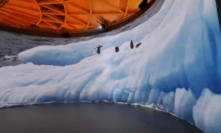 Expedition Antarctique, Projections, immersive, Integration